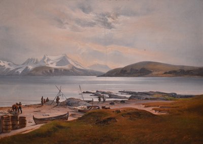 Küstenlandschaft mit Samen von Franz Wilhelm Schiertz